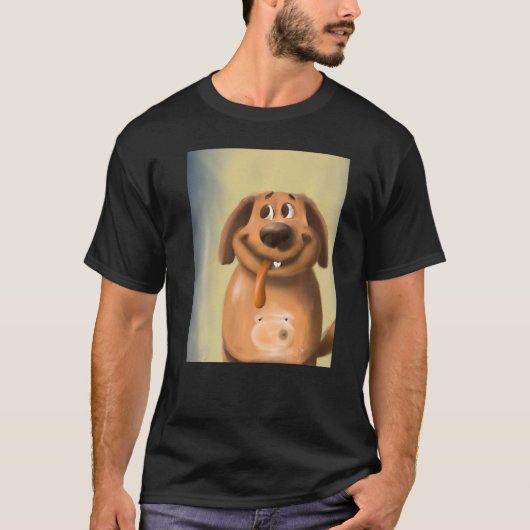 Hunde, die sich aus der Zunge kleben T-Shirt (Vorderseite)