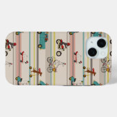 Hunde, die sich im Fahrzeugmuster bewegen Case-Mate iPhone Hülle (Rückseite (Horizontal))