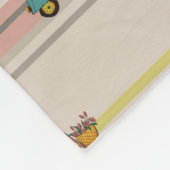 Hunde, die sich im Fahrzeugmuster bewegen Fleecedecke (Ecke)