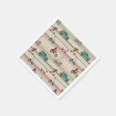 Hunde, die sich im Fahrzeugmuster bewegen Serviette (Ecke)