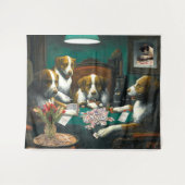 Hunde, die Tapisserie Milliamperestunde Jongg Wandteppich (Vorderseite (Horizontal))