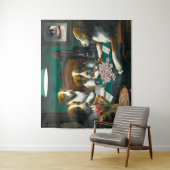 Hunde, die Tapisserie Milliamperestunde Jongg Wandteppich (Beispiel)