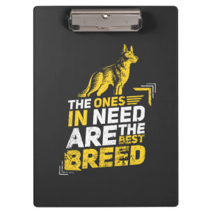 Hunde - Diejenigen, die es brauchen Klemmbrett