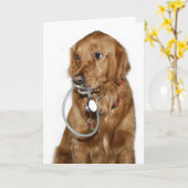 Hunde-Doktor Karte (Gelbe Blume)