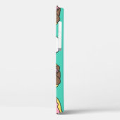 Hunde, Donuts, Kaffeemuster. Case-Mate iPhone Hülle (Rückseite / Links)