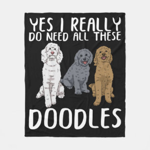 Hunde Doodle Mama gibt Vater Labradoodle Doodle Fleecedecke