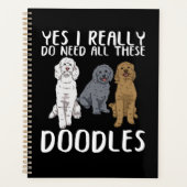 Hunde Doodle Mama gibt Vater Labradoodle Doodle Planer (Vorderseite)