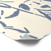 Hunde-Doodle-Skizze Poster Wandkunst (Ecke)