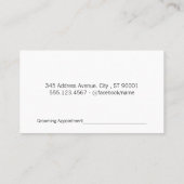 Hunde druckt Ernennung Terminkarte (Rückseite)