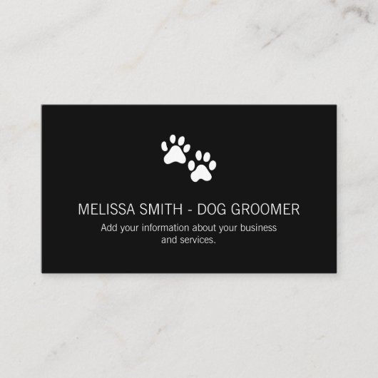 Hunde druckt Ernennung Terminkarte (Vorderseite)