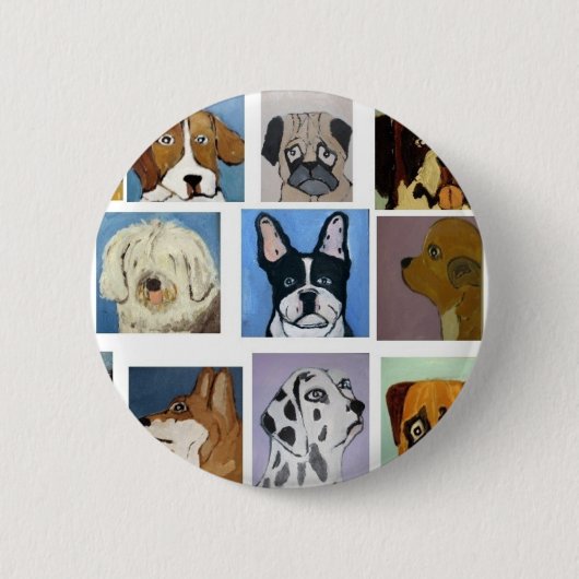 Hunde durch Eric ginsburg Button (Vorderseite)