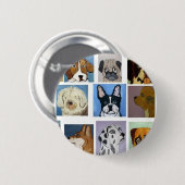 Hunde durch Eric ginsburg Button (Vorne & Hinten)
