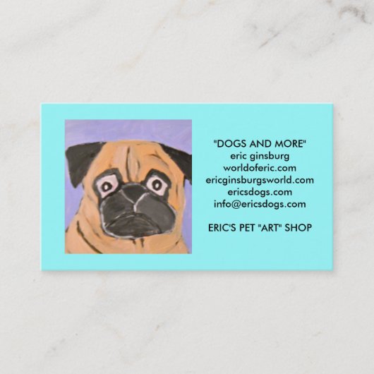 Hunde durch Eric ginsburg Visitenkarte (Vorderseite)