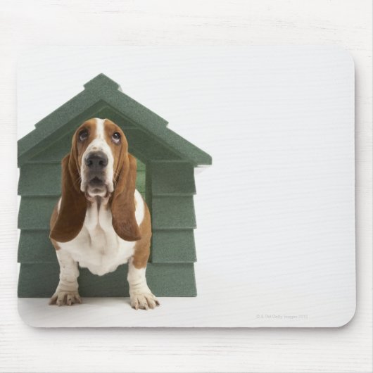 Hunde durch Hundehaus Mousepad (Vorne)