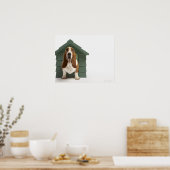 Hunde durch Hundehaus Poster (Küche)