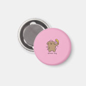 Hunde-Dusche Brauner Pudel Badzeit Kawaii Magnet (Vorderseite/Rückseite)