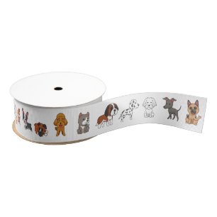 Hunde Dutzende Grosgrain-Band Ripsband