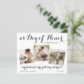 Hunde Ehrenhochzeit sparen das Datum (Stehend Vorderseite)