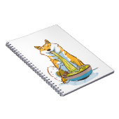 Hunde | Ein Shiba Inu Hund, der Rahmen isst Notizblock (Rechte Seite)