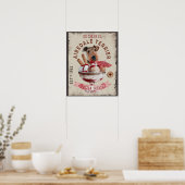 Hunde-Eiscreme Poster (Küche)