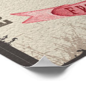 Hunde-Eiscreme Poster (Ecke)