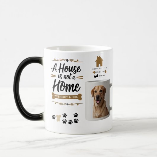 Hunde-Enthüllung Morphing-Tasse - 11 oz Magic-Tass Verwandlungstasse (Links)