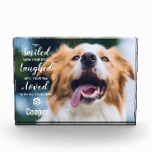 Hunde Erinnerung Pet Loss Keepake Pet Memorial Fotoblock (Vorderseite)