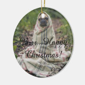 Hunde erkältet keramikornament (Links)