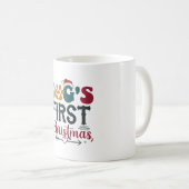 Hunde - Erste Weihnachten Kaffeetasse (VorderseiteRechts)