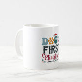 Hunde - Erste Weihnachten Kaffeetasse (Vorderseite Links)