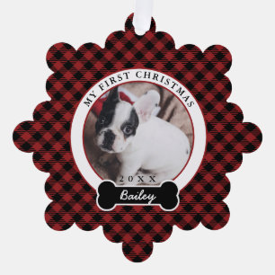 Hunde - Erste Weihnachten Ornament Karte