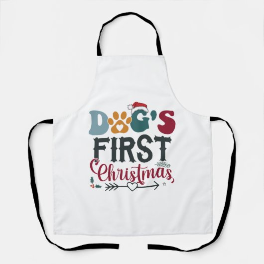 Hunde - Erste Weihnachten Schürze (Vorderseite)