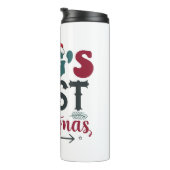 Hunde - Erste Weihnachten Thermosbecher (Nach rechts gedreht)