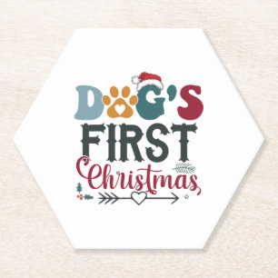 Hunde - Erste Weihnachten Untersetzer