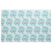 Hunde essen heißer Chili Pfeffer Stoff (Fat Quarter (45,7 x 55,9 cm))