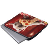 Hunde essen Pizza Slice Laptopschutzhülle (Vorne Knopf)