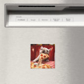 Hunde essen Pizza Slice Magnet (In Situ (Geschirrspüler))