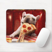 Hunde essen Pizza Slice Mousepad (Mit Mouse)