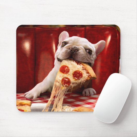 Hunde essen Pizza Slice Mousepad (Mit Mouse)