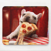 Hunde essen Pizza Slice Mousepad (Vorne)