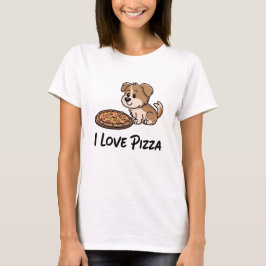 Hunde essen Pizza T-Shirt