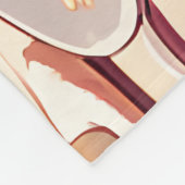 Hunde essen Spaghetti Fleecedecke (Ecke)