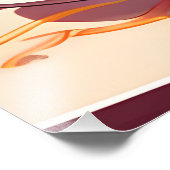 Hunde essen Spaghetti Fotodruck (Ecke)