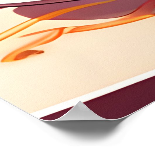 Hunde essen Spaghetti Poster (Ecke)