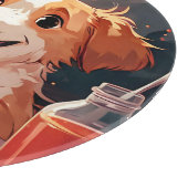 Hunde essen Spaghetti Schneidebrett (Ecke)