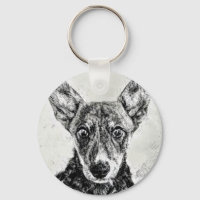 Hunde-Eyes-Schlüsselanhänger