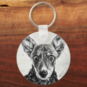 Hunde-Eyes-Schlüsselanhänger Schlüsselanhänger (Vorderseite)