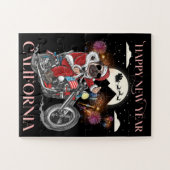 Hunde fahren mit dem Motorrad nach Kalifornien Puzzle (Horizontal)