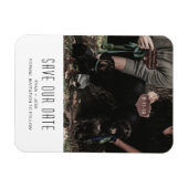 Hunde Familie Foto Save the Date einzigartig Magnet (Horizontal)