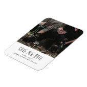 Hunde Familie Foto Save the Date einzigartig Magnet (Linke Seite)